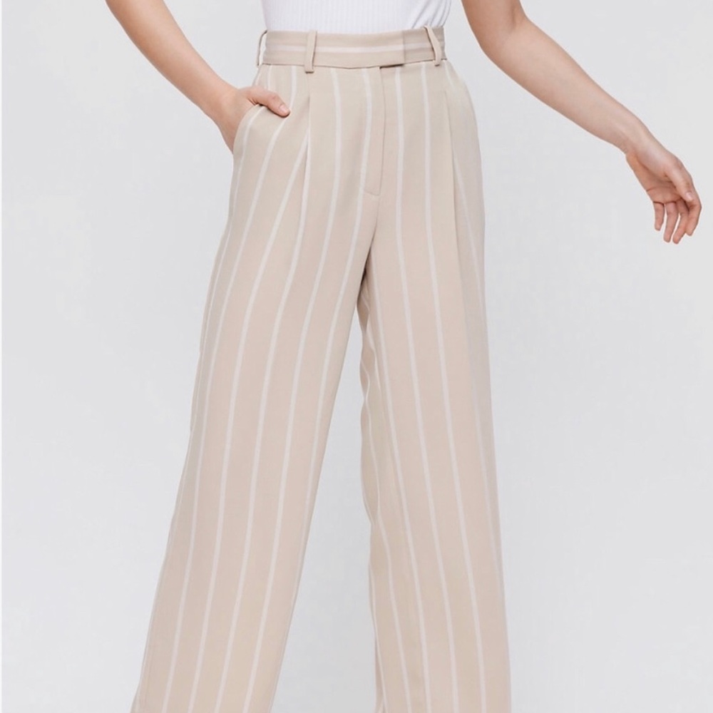Sadiki Pant in Olive/Beige and Espace from Aritzia